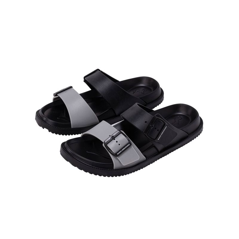 MARIO HERNANDEZ - Sandalia Riviera Negro Gris Beach