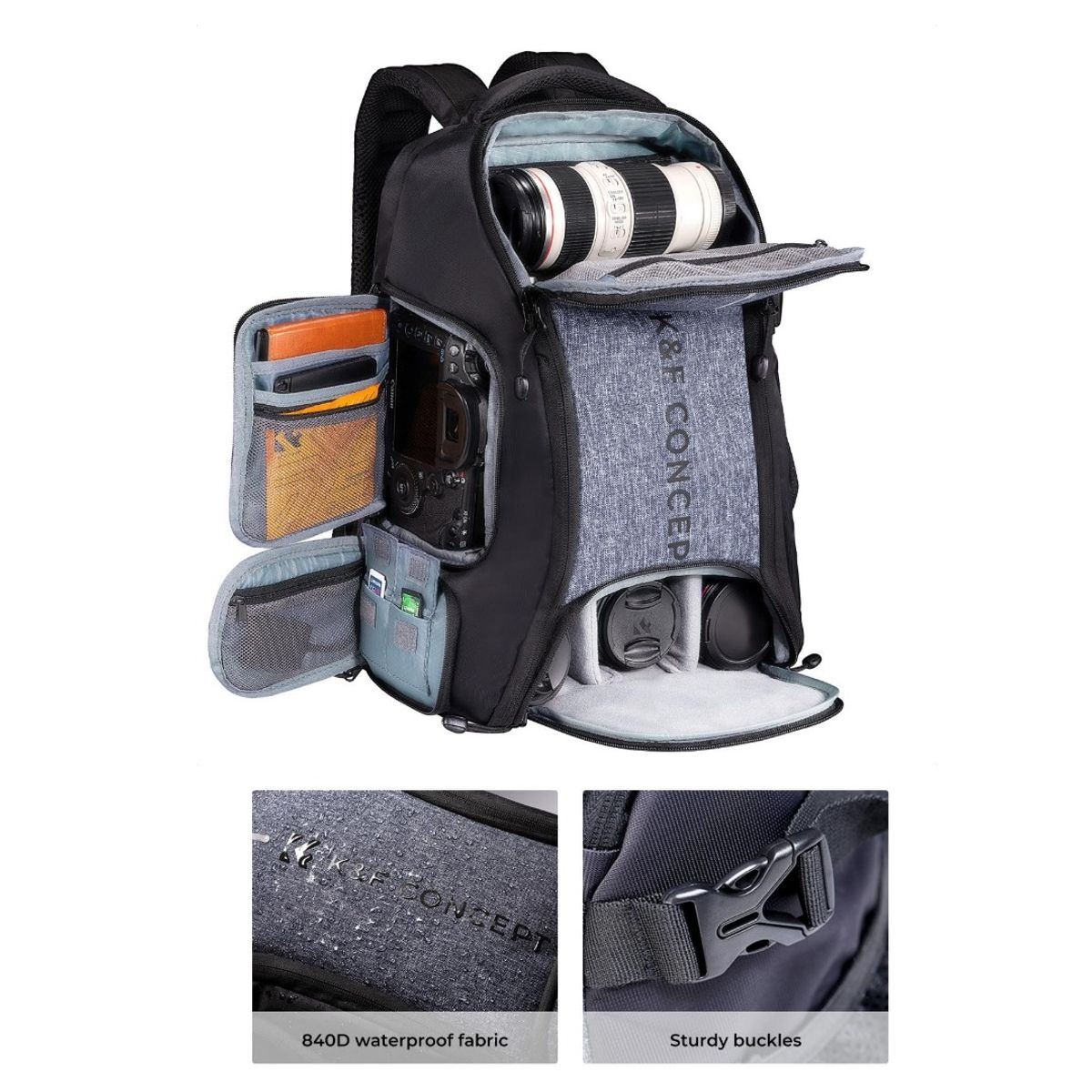 GENERICO - K&F Concept KF13164 25L Gris