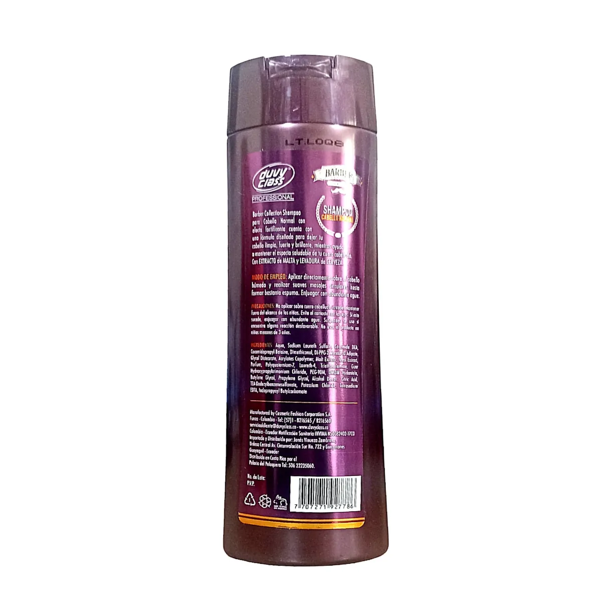 DUVYCLASS - Shampoo Dubyclass Barber Cabello Normal 200ml