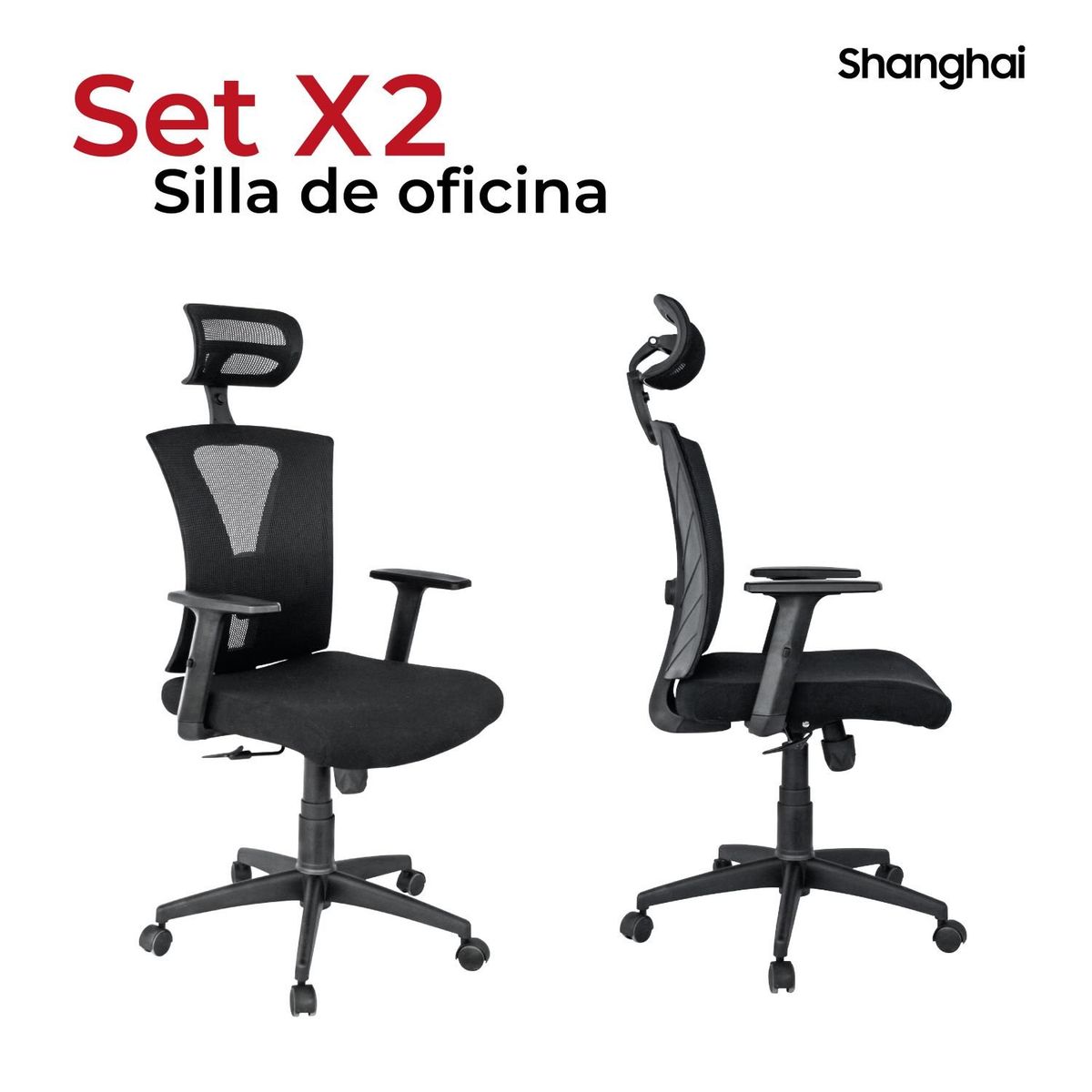 MUEBLESYA - Silla De Oficina Jamundi Confort Operativa SET X2