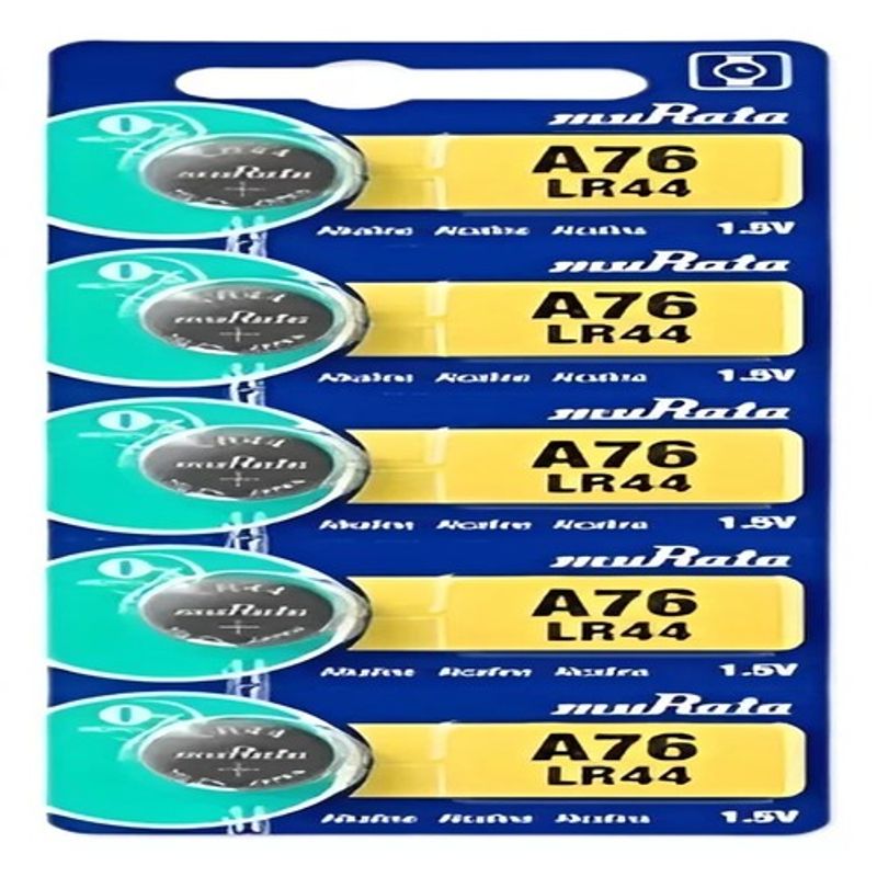 GENERICO - Batería Pila Lr44/a76 Murata Sony Original Litio,3v, Packx 5