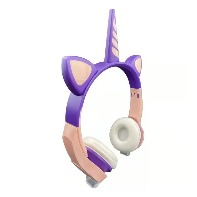 GENERICO - Diadema Unicornio Auriculares Inalambrico Bluetooth Manos Libres