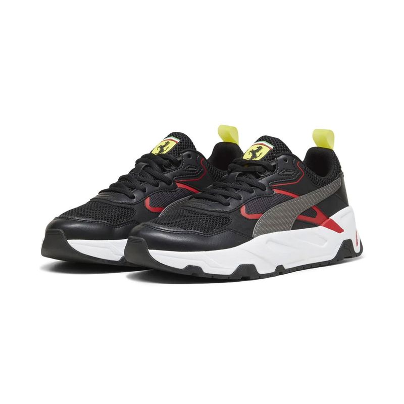 PUMA - Tenis Deportivos Ferrari Original Marca Puma Negro Hombre
