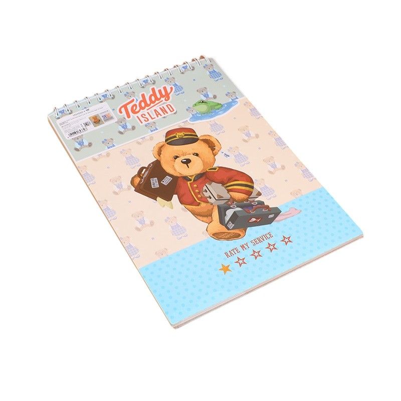 YOYOSO - CUADERNO DE DIBUJO A4 - TEDDY ISLAND - AZUL CLARO