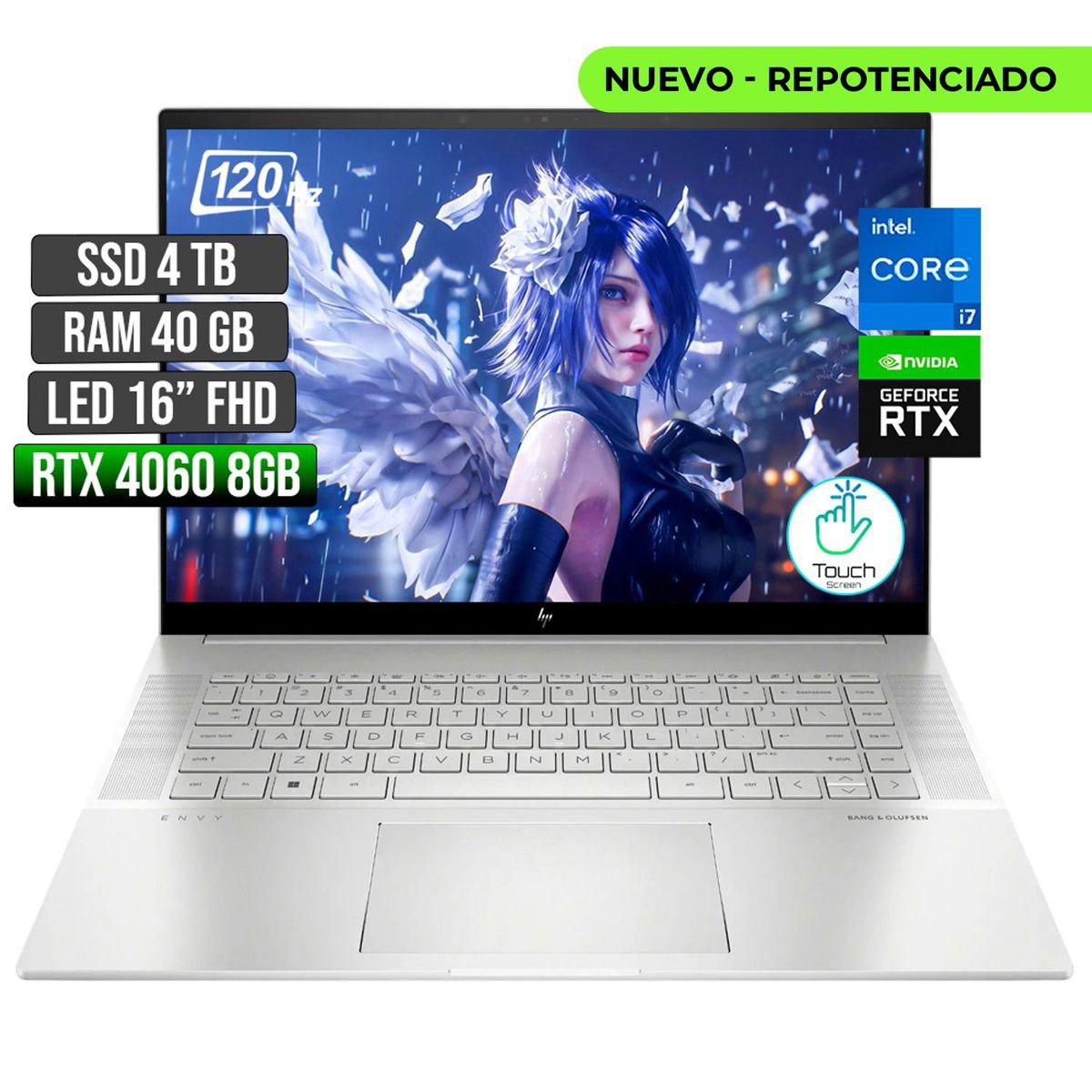 HP - HP ENVY INTEL CORE I7-13700H RTX 4060 8GB SSD 4TB RAM 40GB LED 16" FHD 120Hz