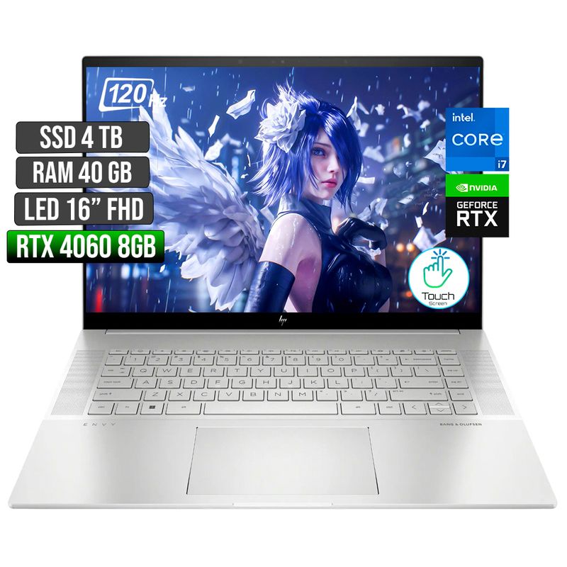 HP - HP ENVY INTEL CORE I7-13700H RTX 4060 8GB SSD 4TB RAM 40GB LED 16" FHD 120Hz