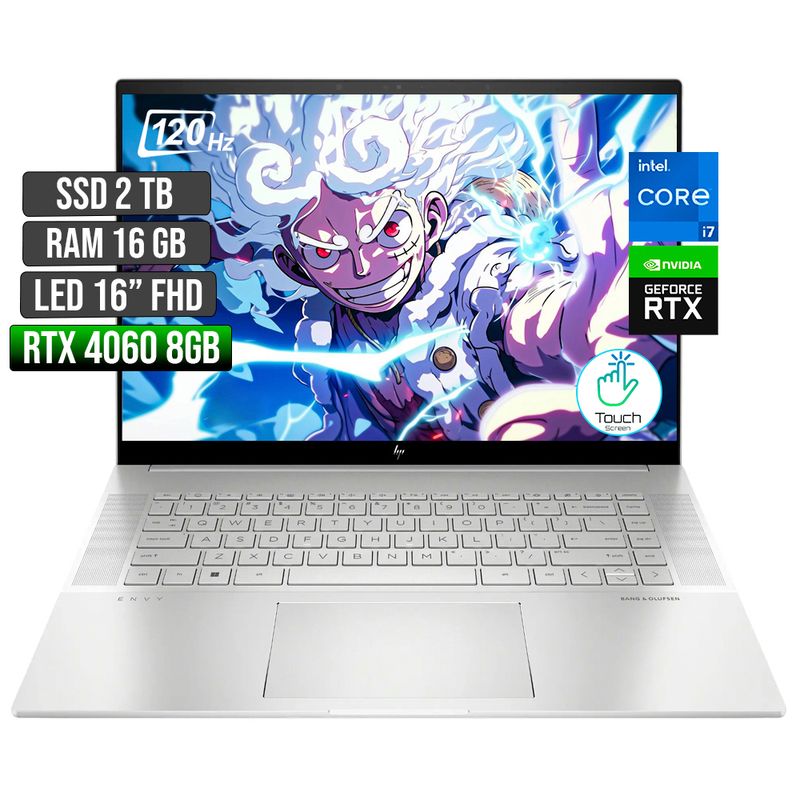 HP - HP ENVY INTEL CORE I7-13700H RTX 4060 8GB SSD 2TB RAM 16GB LED 16" FHD 120Hz