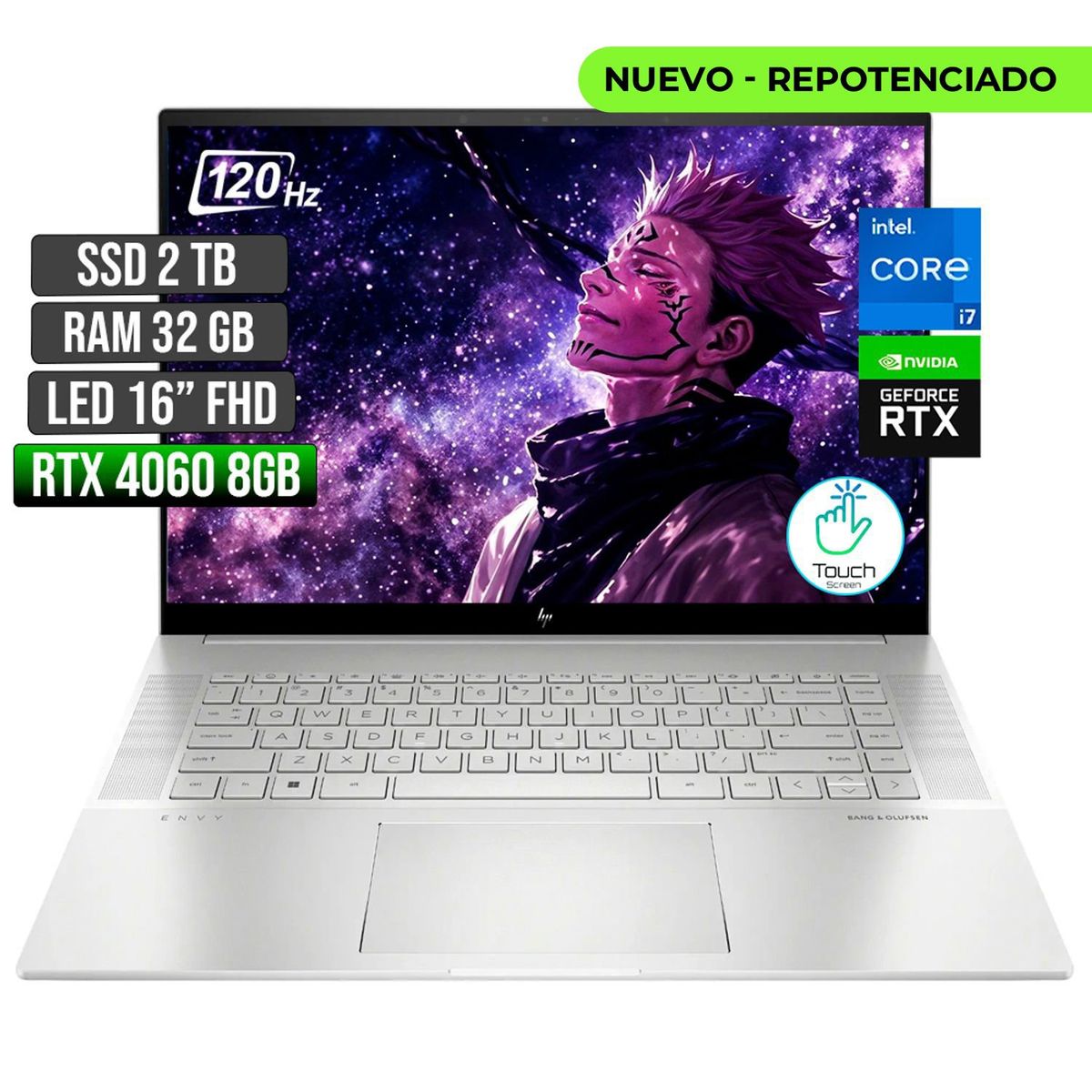 HP - Portátil Gamer HP Envy Intel Core i7 RTX 4060 32GB RAM 2TB SSD 16"