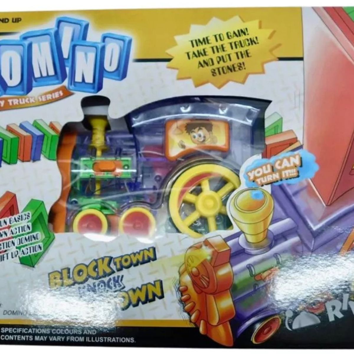 MAZUGI - Juguete Carro Tren Dominó Electrónico Con Luces Y Sonidos