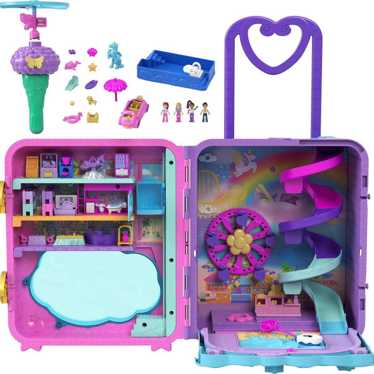 POLLY POCKET - Maleta de Viaje Polly Pocket con Muñecas