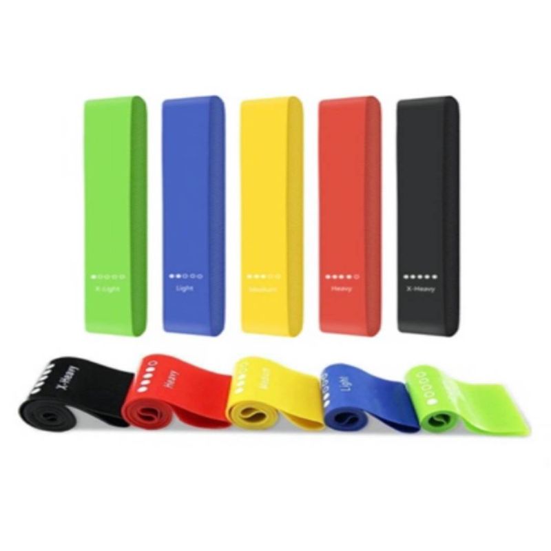 GENERICO - Set De Bandas Elásticas X5 Profit Pilates Gym Theraband