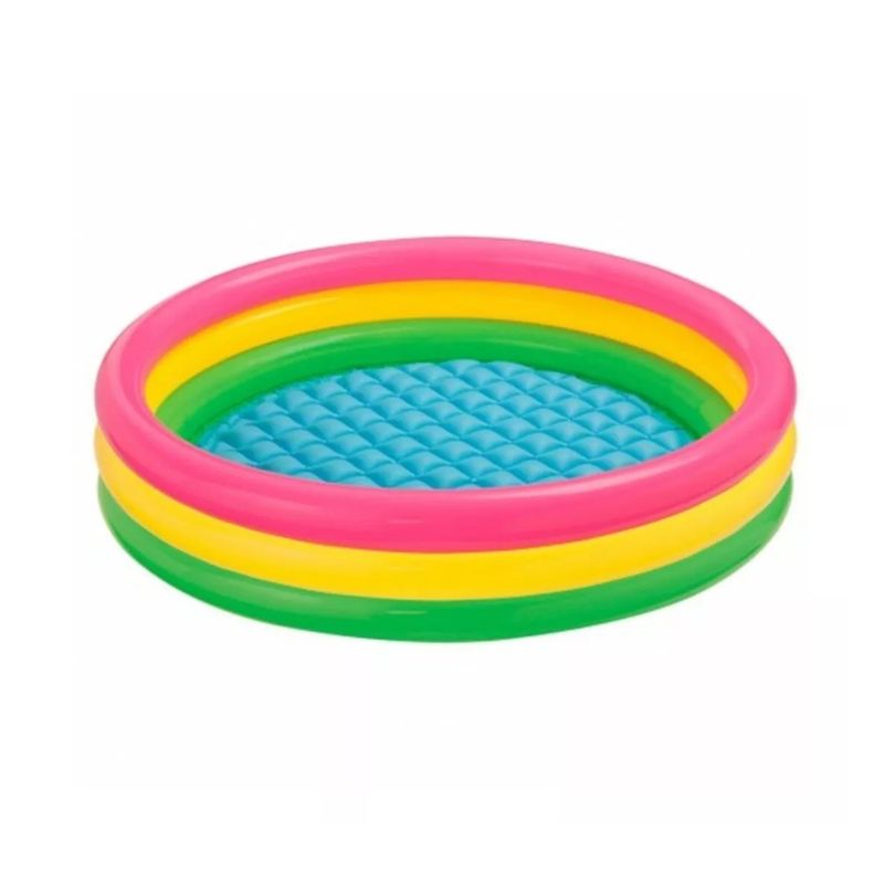 GENERICO - Piscina Inflable 3 Aros Colores Q-07