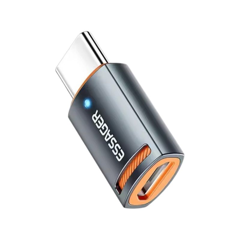 GENERICO - Adaptador Essager OTG Micro A Tipo C 3A Carga Rápida Para Ordenador