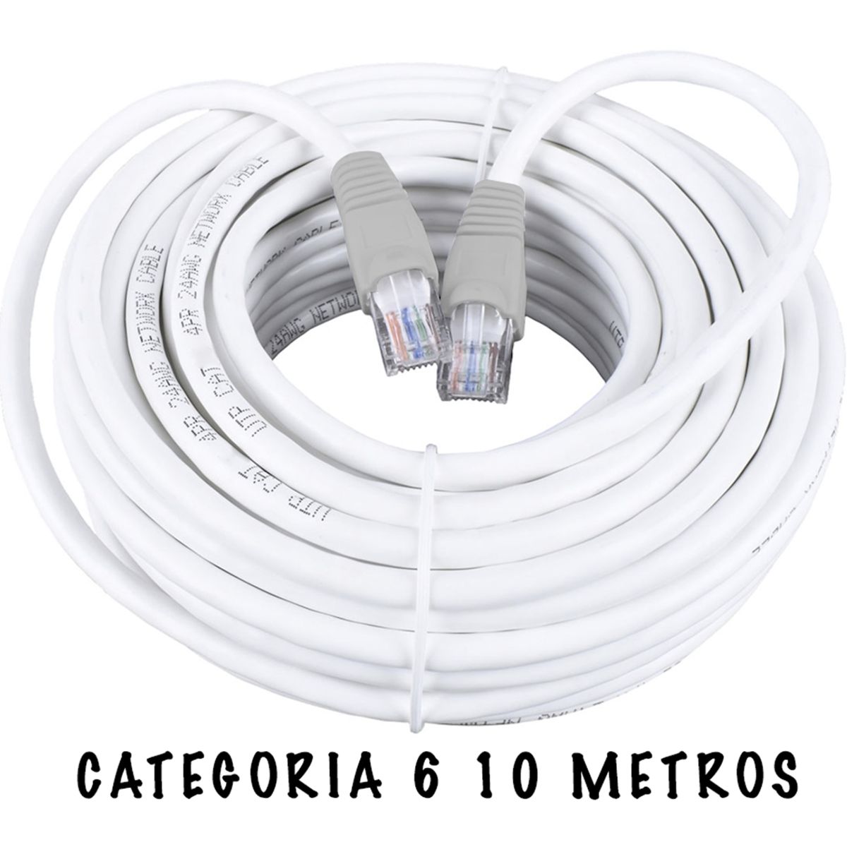 GENERICO - Cable Red Cat 6 Ethernet utp rj45 x 10 metros