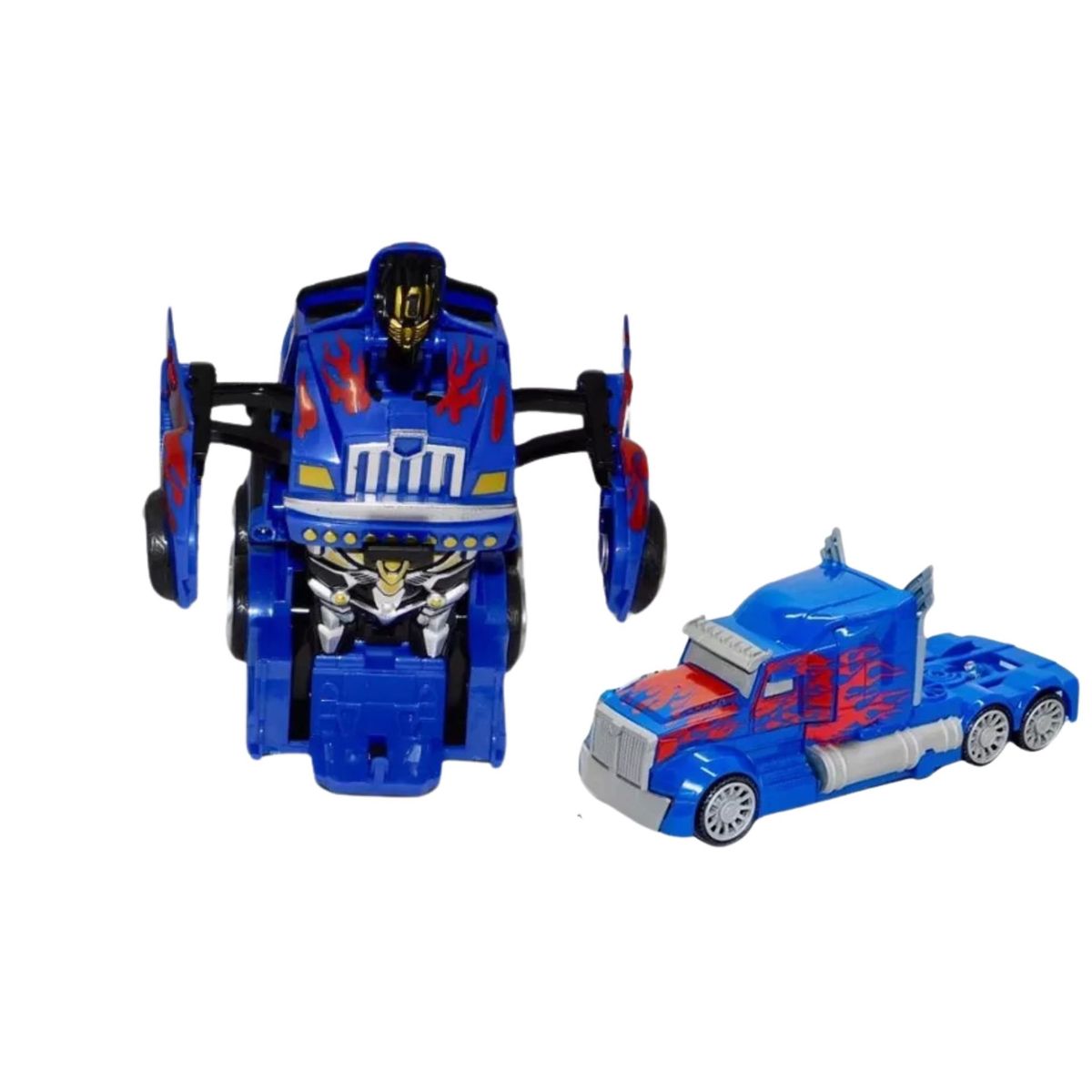 MAZUGI - Camion Transformable Robot De Impulso Juguete Optimus Prime