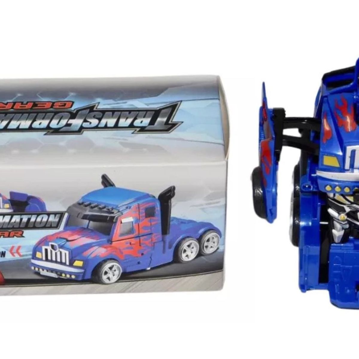 MAZUGI - Camion Transformable Robot De Impulso Juguete Optimus Prime