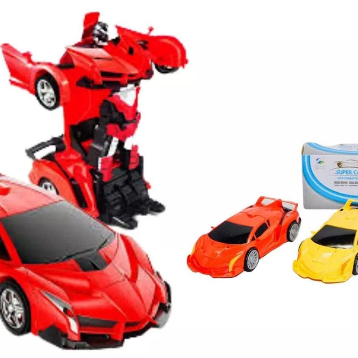 MAZUGI - Carro Auto Transformable Robot Sonidos Movimiento Luces
