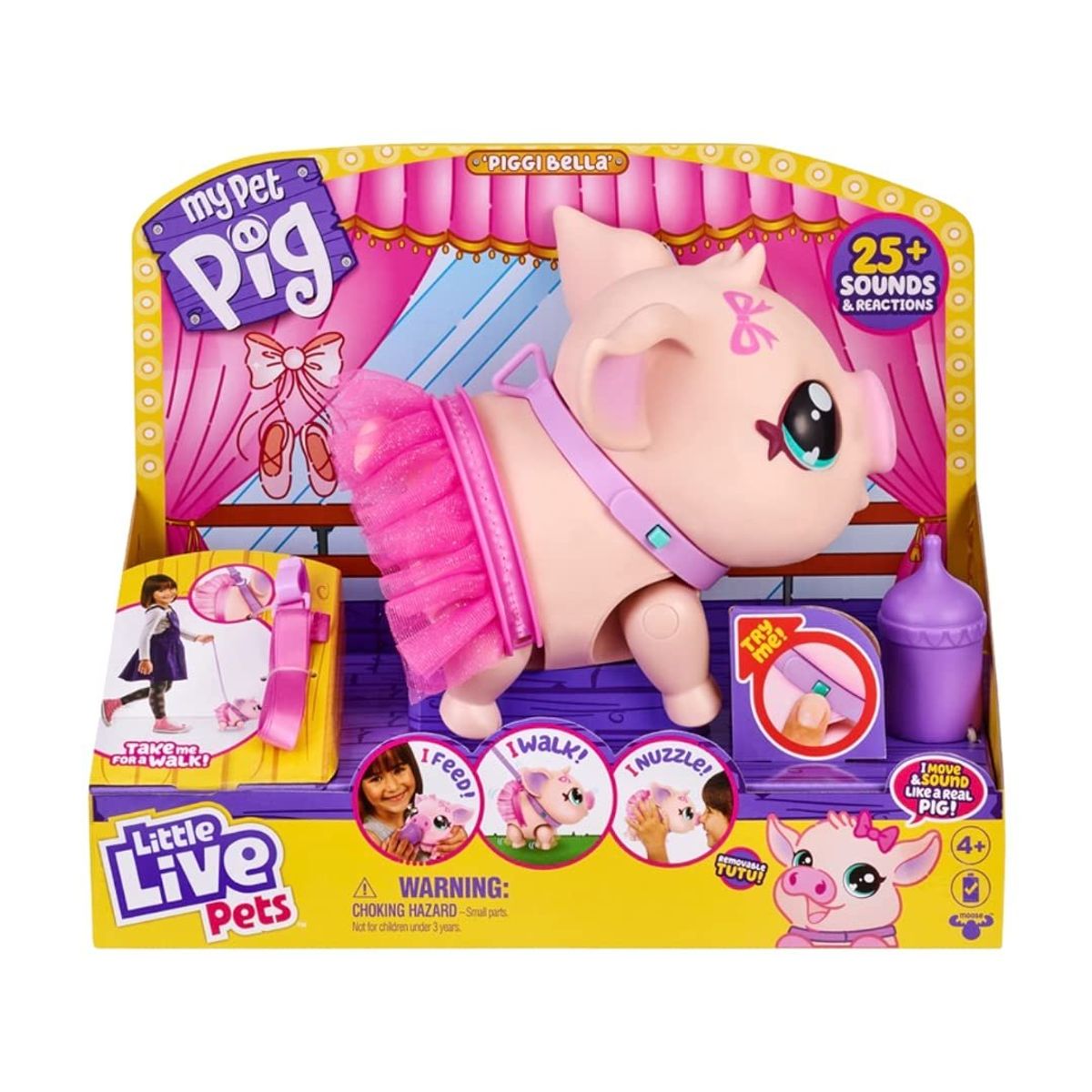 LITTLE LIVE PETS - Juguete Cerdito Little Live Pets Pig Piggi Bella