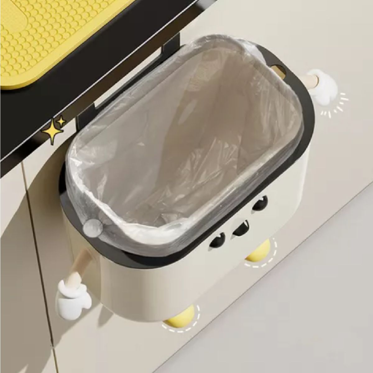 GENERICO - CUBO DE BASURA MUÑEQUITO DECORADO MX-01