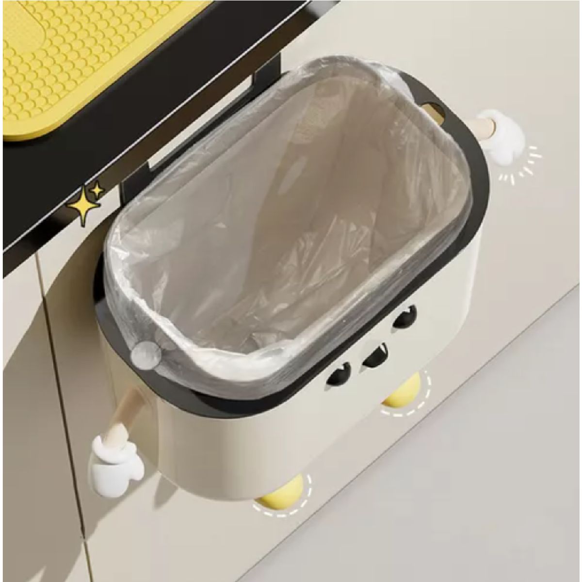 GENERICO - CUBO DE BASURA MUÑEQUITO DECORADO MX-01