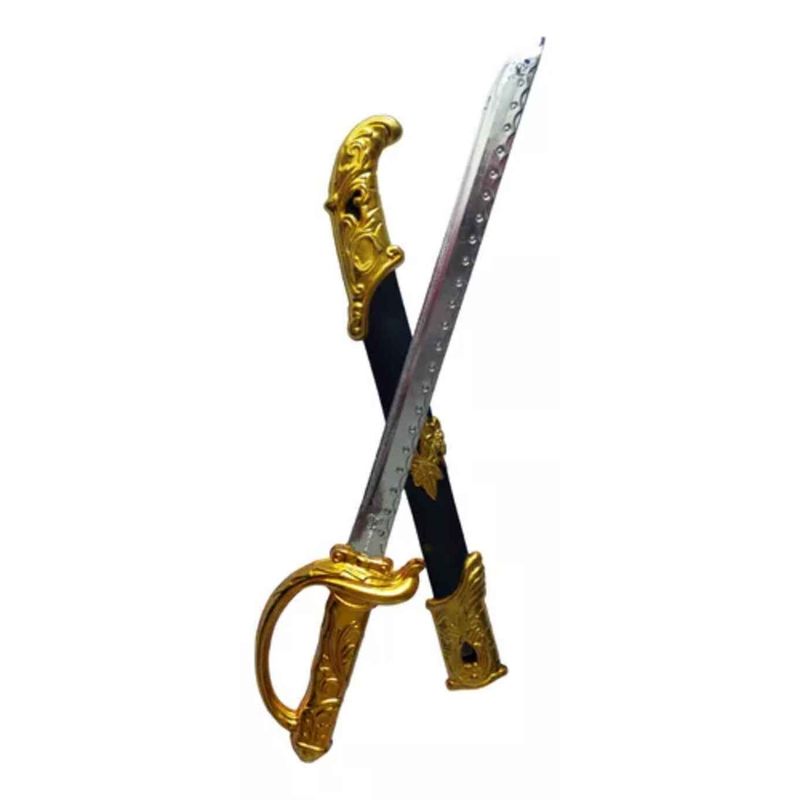 GENERICO - Juguete Espada Pirata Dorada Lujo 50cm Nino Halloween Disfra