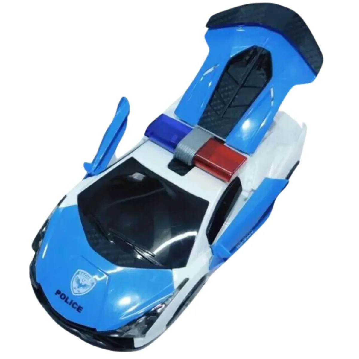 MAZUGI - Carro Police Auto Coche Regalo Abre Puertas Luces Movimineto
