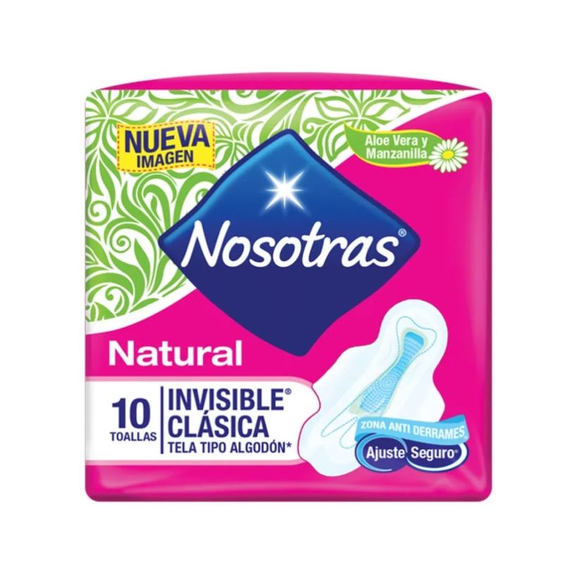 NOSOTRAS - Toallas Higiénicas Nosotras Invisible Clásica 10 Unidades