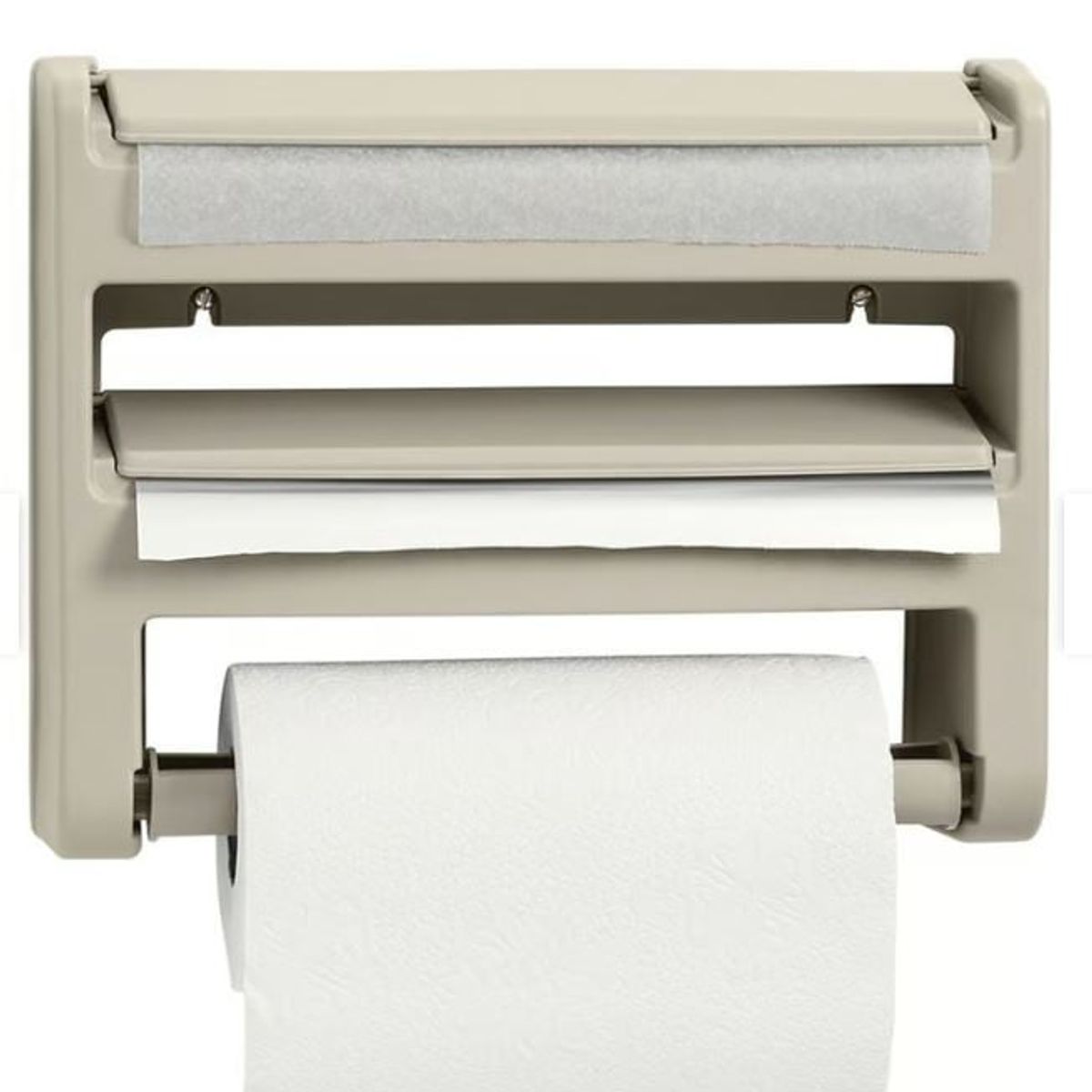 RIMAX - Portarrollo Rimax Triple Uso Toallas de cocina Taupe