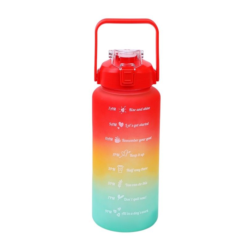 YOYOSO - SET DE 3 TERMOS DEGRADADO PLASTICO ROJO-AMARILLO-AZUL-DEGRADADO