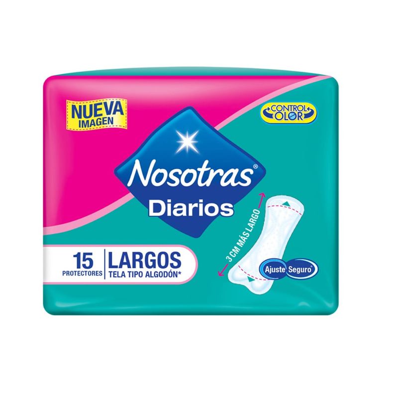 NOSOTRAS - Protectores Diarios Nosotras Largos X 15 Unidad