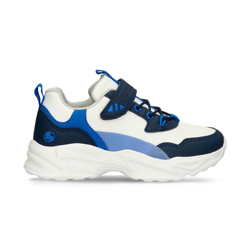 BUBBLE GUMMERS - Tenis Junior Para Niño Bubblegummers Blanco-Azul Santos