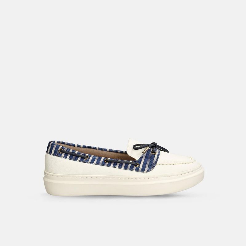 BATA - Mocasines Para Mujer Bata Talco-Azul Jazlyn