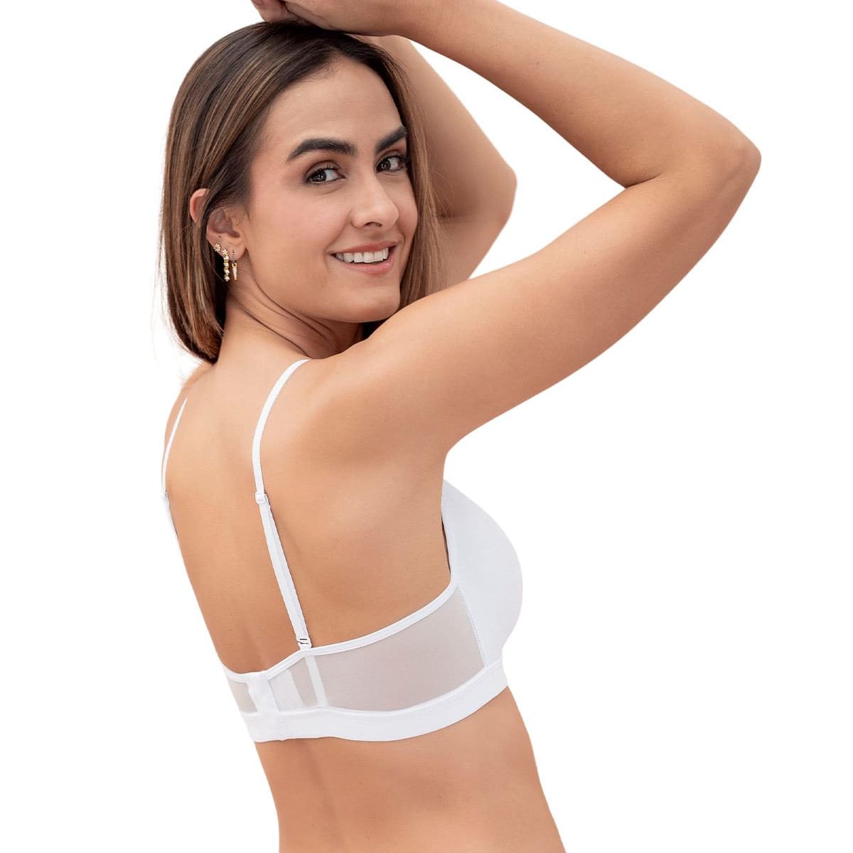 LEONISA - Leonisa Brasier sin arco Comodo con detalles en tul 091083