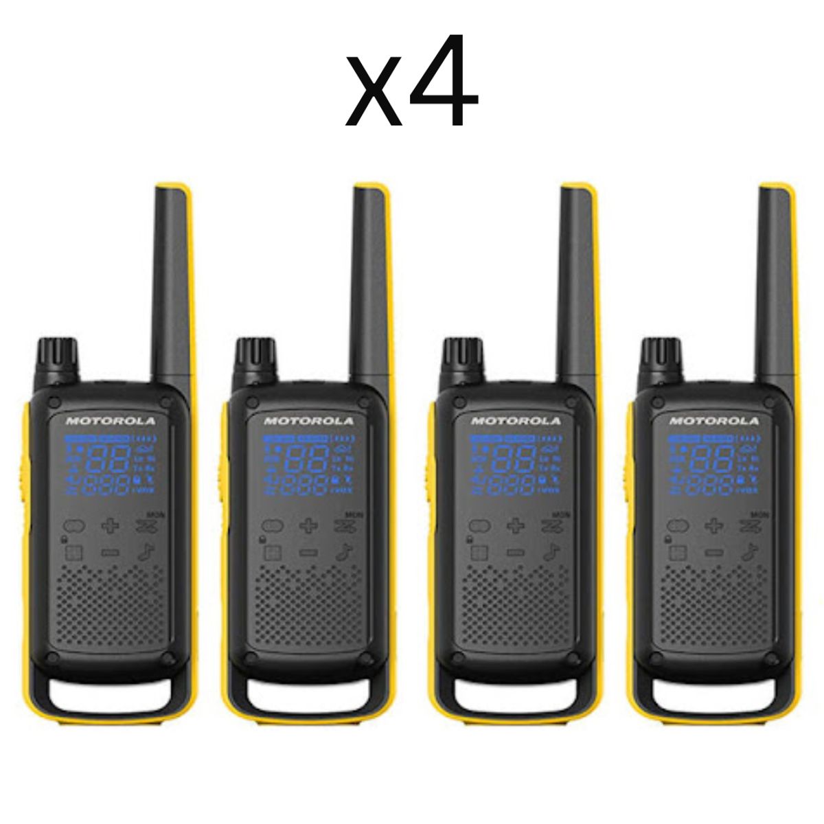 MOTOROLA - 4 Radios de Comunicación Motorola T470 Walkie Talkies Vox Originales