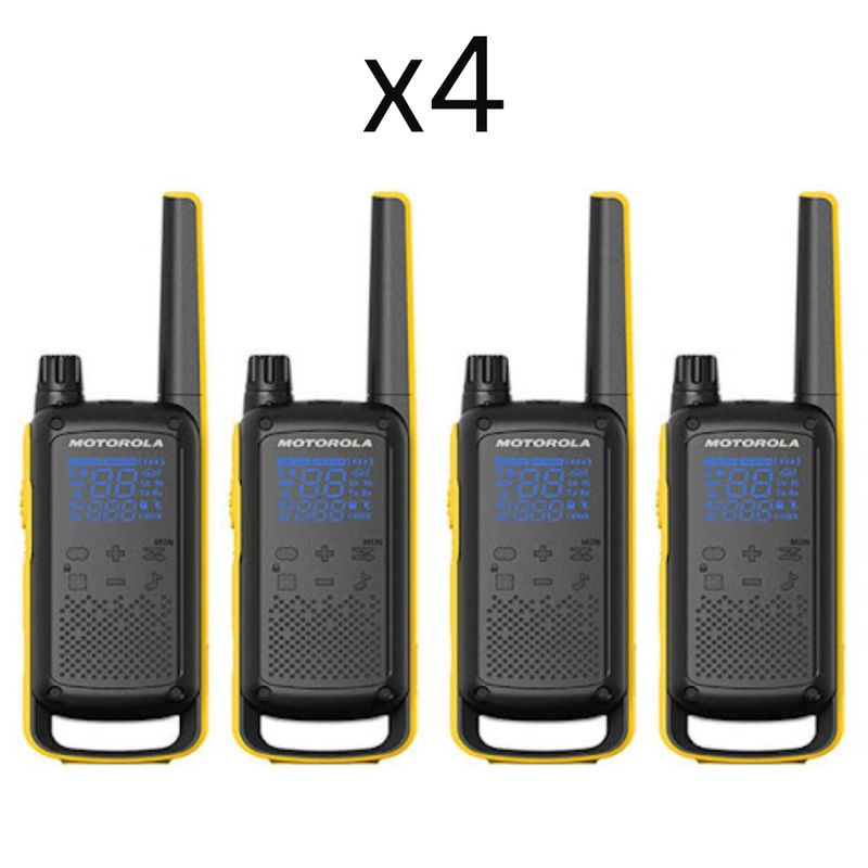 MOTOROLA - 4 Radios de Comunicación Motorola T470 Walkie Talkies Vox Originales