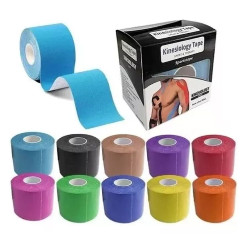 GENERICO - Rollo De Cinta Kinesiologica Neuromuscular Colores Variados