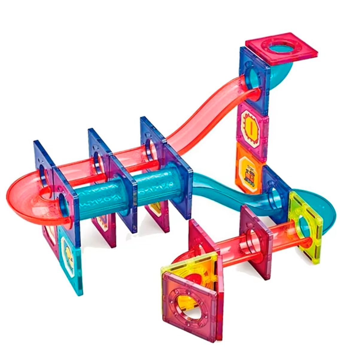 ENFANT'ASY - Juguete Construcción Imanes Bloques Fichas Magnéticas 78 Pcs