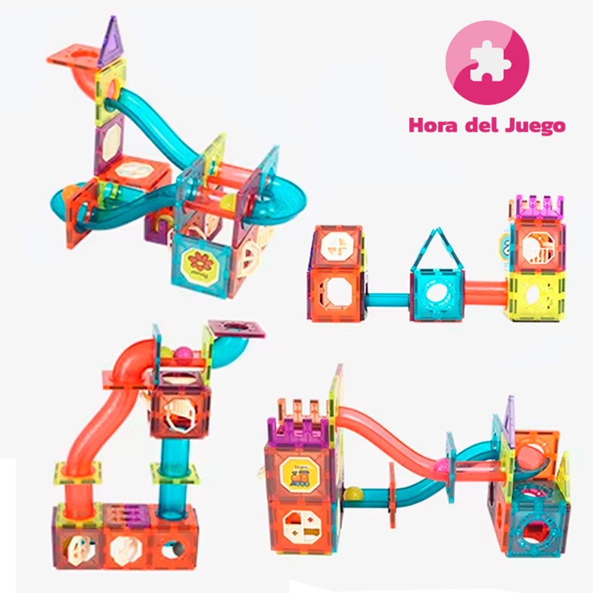 ENFANTASY - Juguete Construcción Imanes Bloques Fichas Magnéticas 78 Pcs