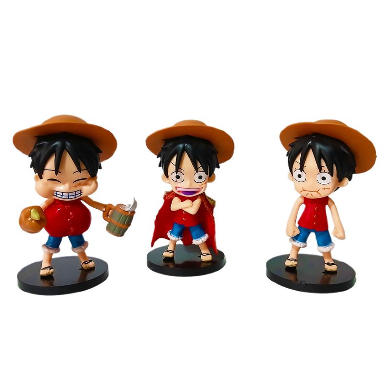 GENERICO - Super Colección De One Piece X3 Luffys Juguetería Para Niños