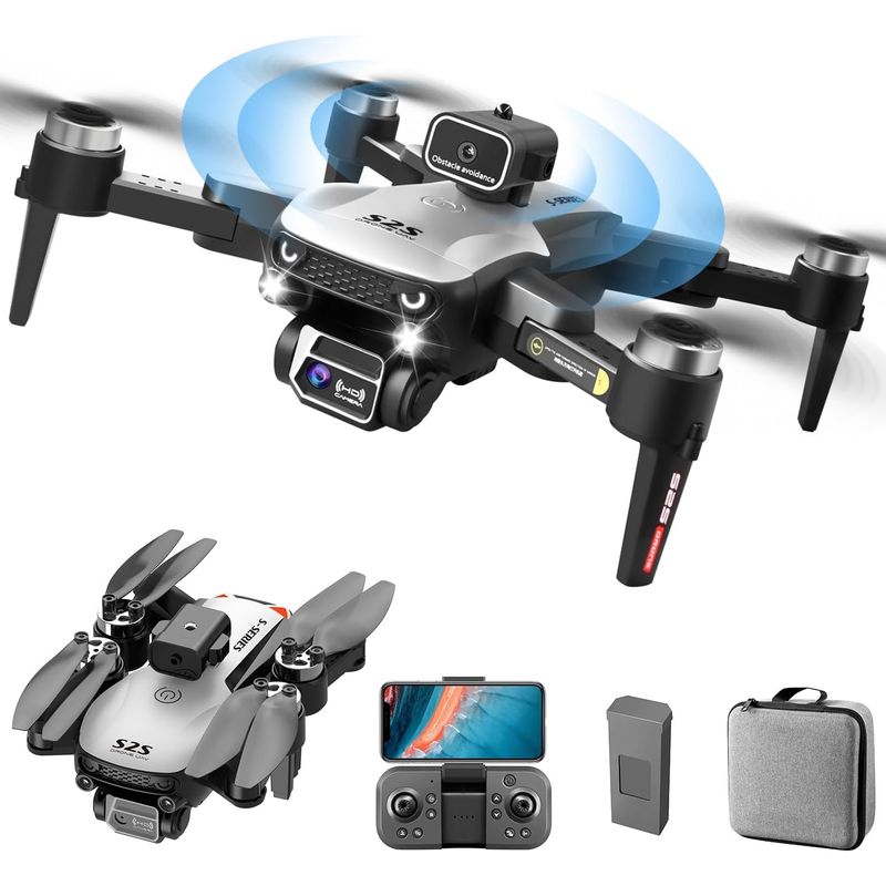 JON DI GROUP SAS - Drone 2s2 Motor Brushless Flujo Óptico 2 Baterías + Estuche
