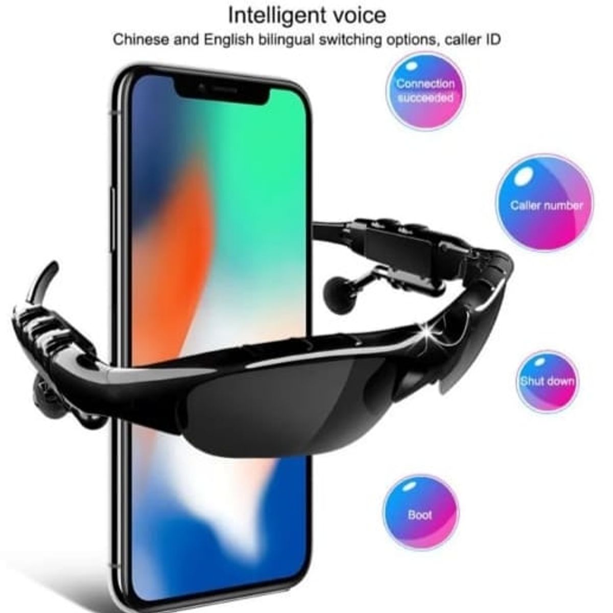 GENERICO - Gafas Bluetooth gafas musicales gafas de sol