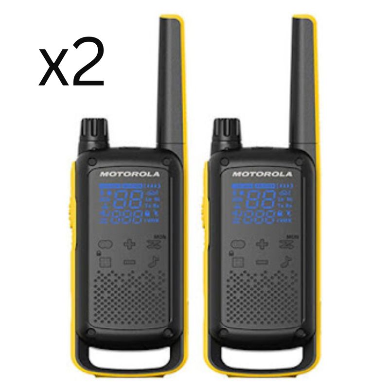 MOTOROLA - 2 Radios de Comunicación Motorola T470 Walkie Talkies Vox Originales