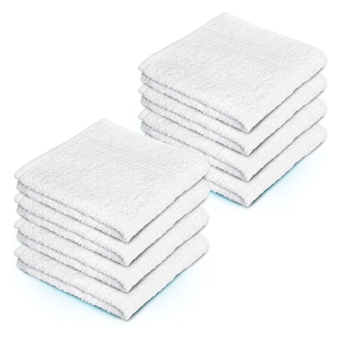 ENERGY PLUS - Set x8 Toalla de Mano Algodón Suavidad Alta Absorción Gym