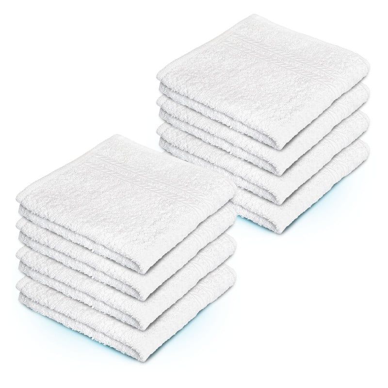 ENERGY PLUS - Set x8 Toalla de Mano Algodón Suavidad Alta Absorción Gym