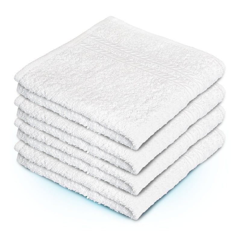 ENERGY PLUS - Set x4 Toalla de Mano Algodón Suavidad Alta Absorción Gym