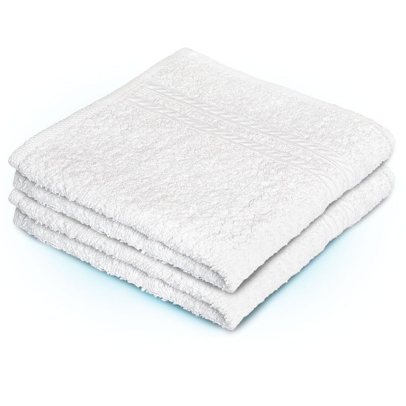 ENERGY PLUS - Set x2 Toalla de Mano Algodón Suavidad Alta Absorción Gym