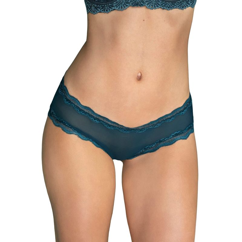 LEONISA - Leonisa Panty cachetero en tul con toques de encaje suave al tacto