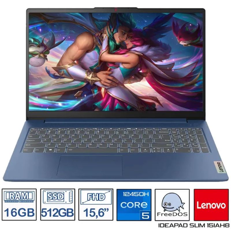LENOVO - Computador Portatil LENOVO IP 3 15IAH8 CI5 12450H 16GB 512GB 15.6"