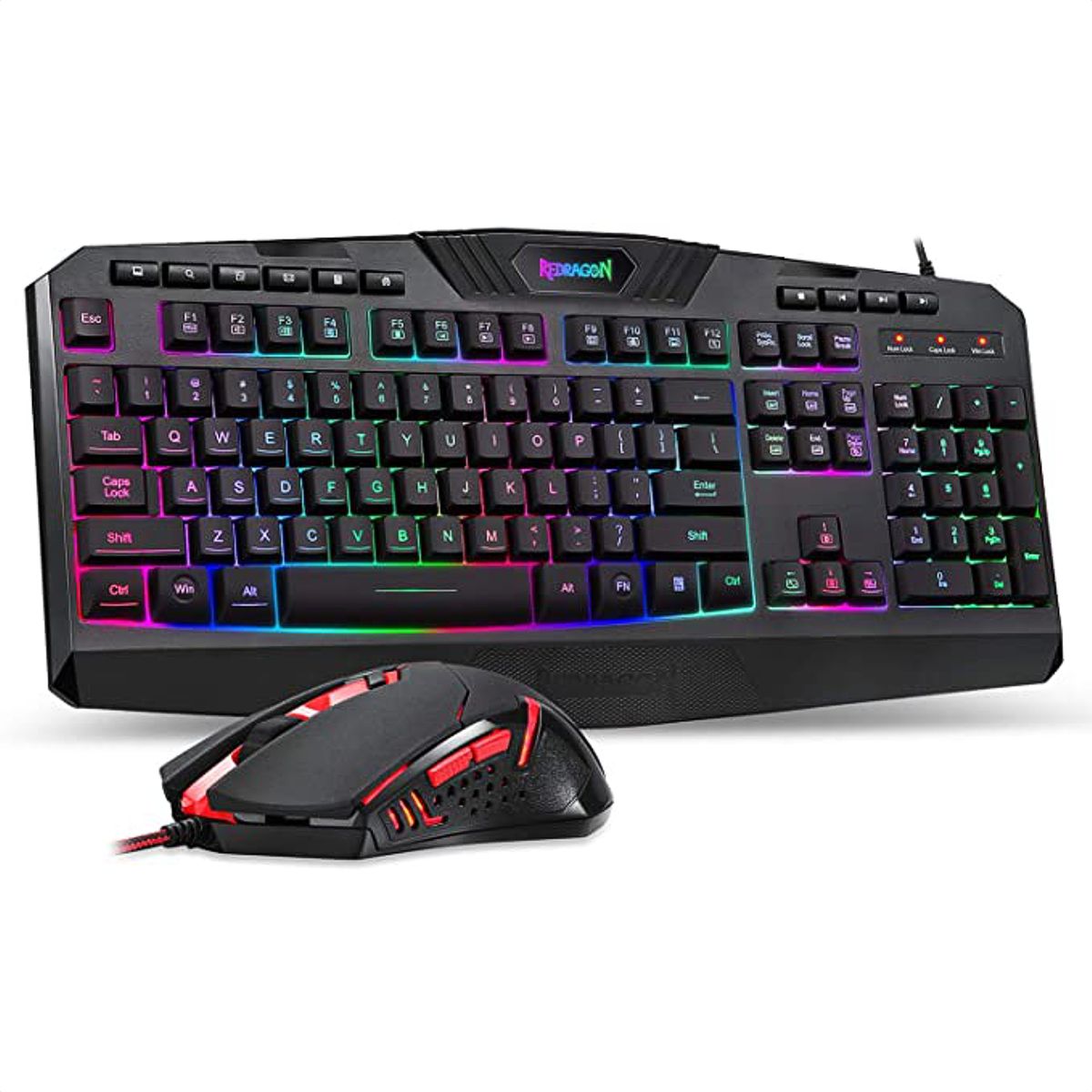 REDRAGON - Combo Gamer 2en1 Redragon S101 Teclado K503 Rgb Mouse M601