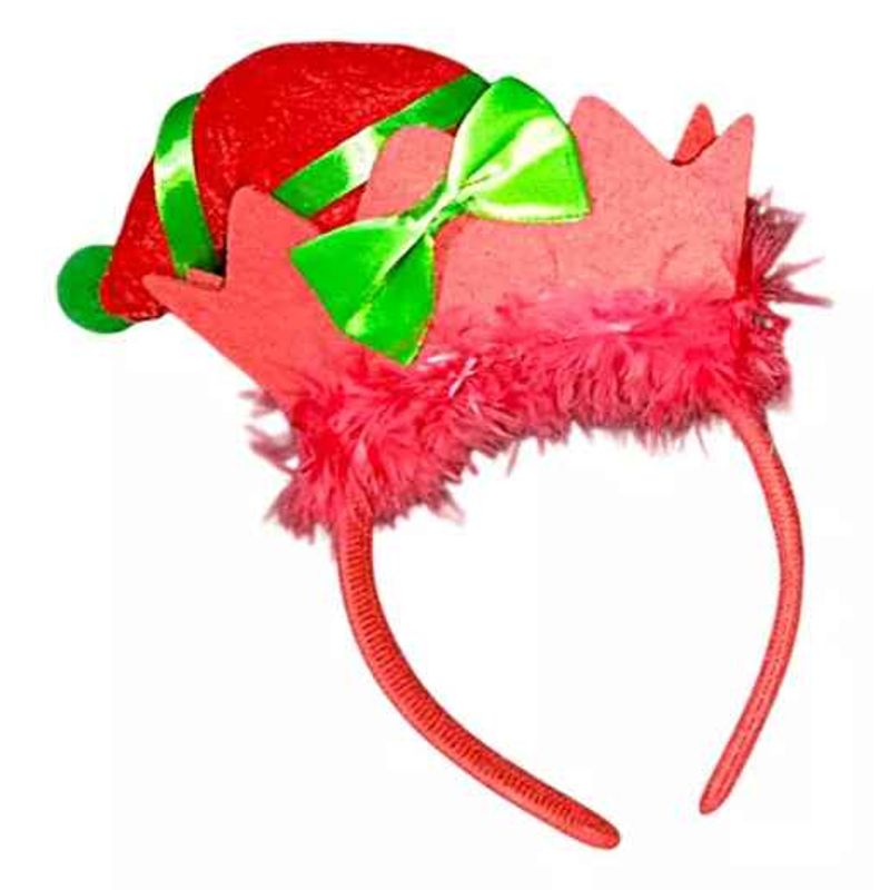 GENERICO - Diadema Tiaras Gorro De Duende Navidad Colores Elfo